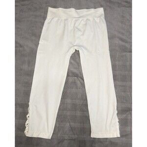 First Kick leggings, one size fits all, white, stretchy and comfortable.